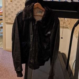 LL Bean size 44 vintage bomber jacket